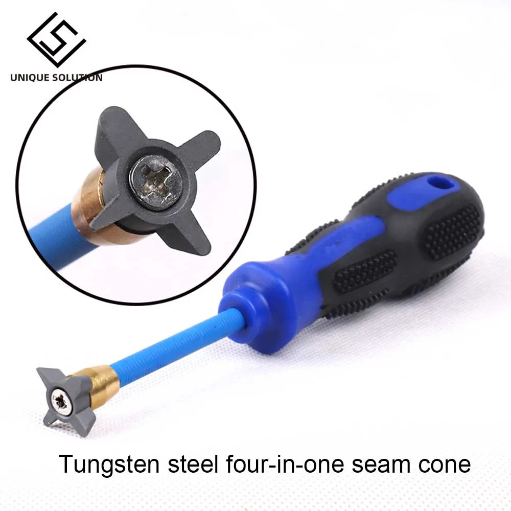 1 Set Tile Beauty Sewing Tool Floor Tile Gap Cleaner Pressure Gap Tungsten Steel for Wall Tile Gap Cleaning Construction Tools