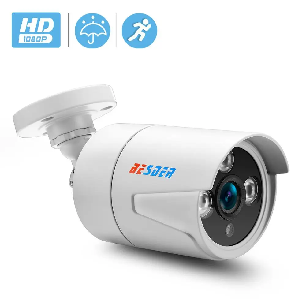 BESDER 1080p наружная IP камера с металлическим чехлом водонепроницаемая сетевая