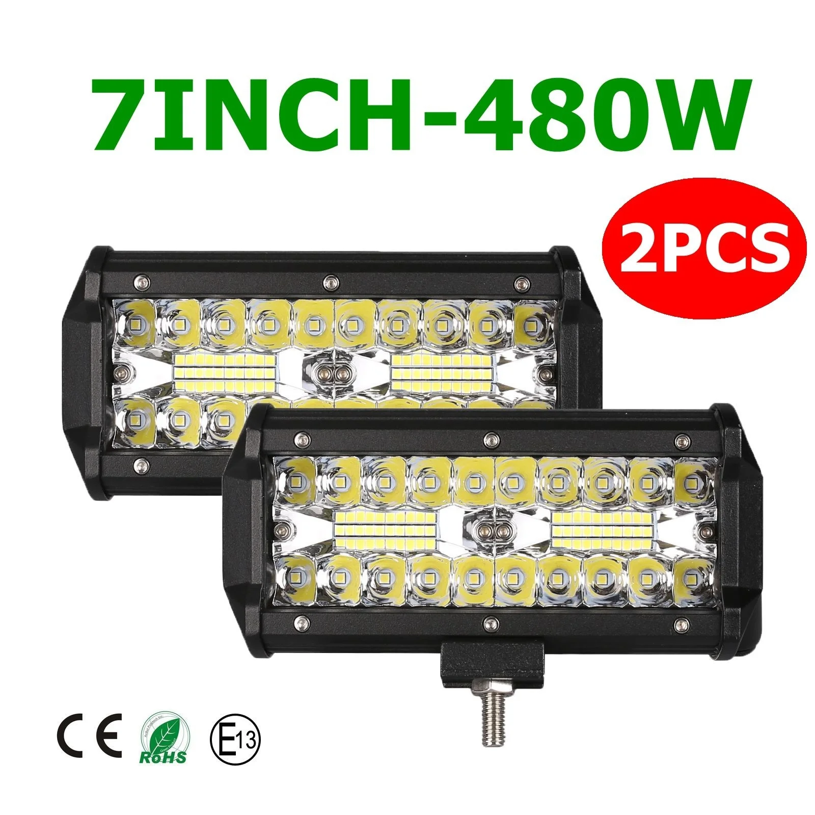 Водонепроницаемый 480 Вт 7 дюймов светодиодный светильник бар рабочий точечный