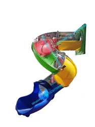 Glissière de Tube en plastique épais courbe directe, prix d'usine, jouets de glissière en spirale pour l'extérieur et l'intérieur, glissière de ménage personnalisée 