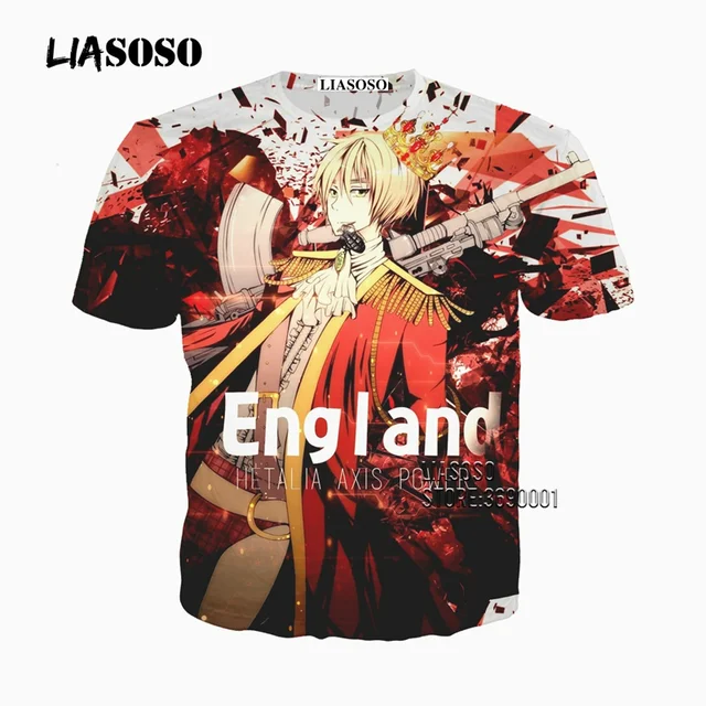 Liasoso 3d Print Women Men Anime Hetalia Axis Powers England Liasoso 3d Print Women Men Anime Hetalia Axis Powers England