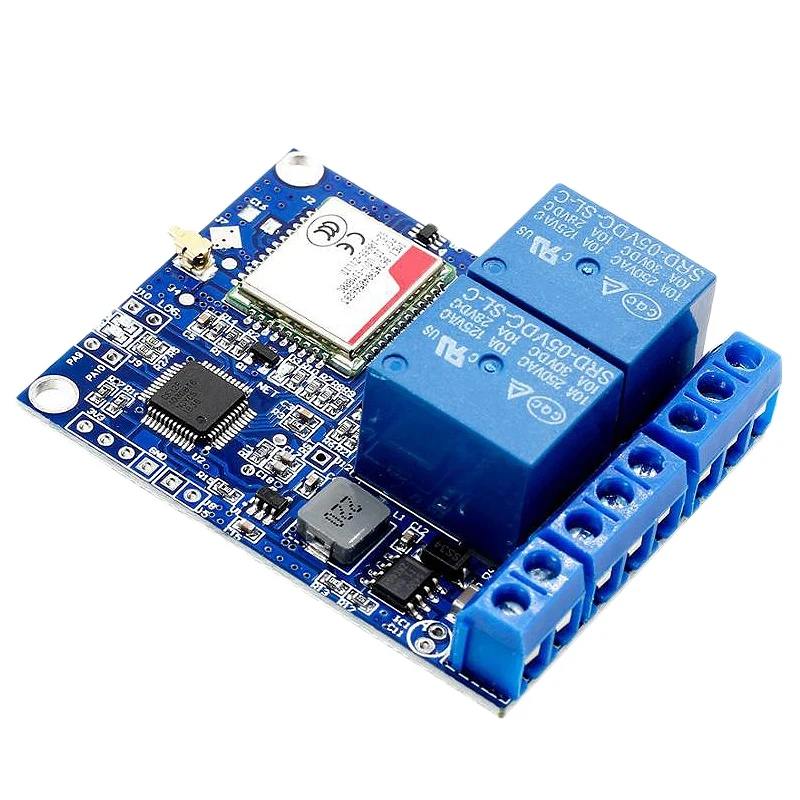 AMS-Sms Gsm удаленный Управление переключатель Sim800C Stm32F103C8T6 2-канальный релейный модуль для парника кислородный насос