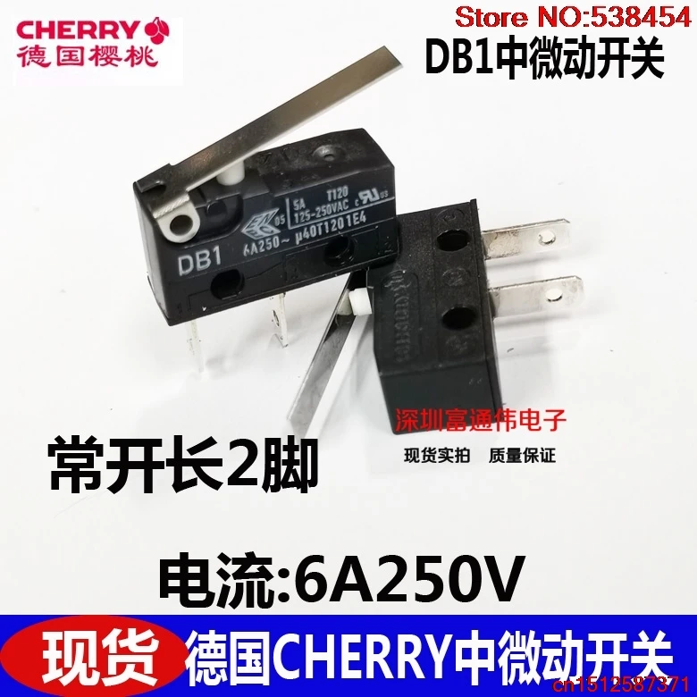 10x Microswitch Limit Switch Switch Button 1xOFF 250V 6A Cherry DB1 #15-2a/d