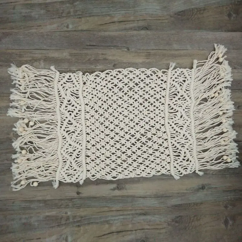 Good Buy Blanket Photography-Props Newborn Baby Cotton Woven Rope Tassel-Mat Thread Handmade 40x85cm Yypb3GnV8