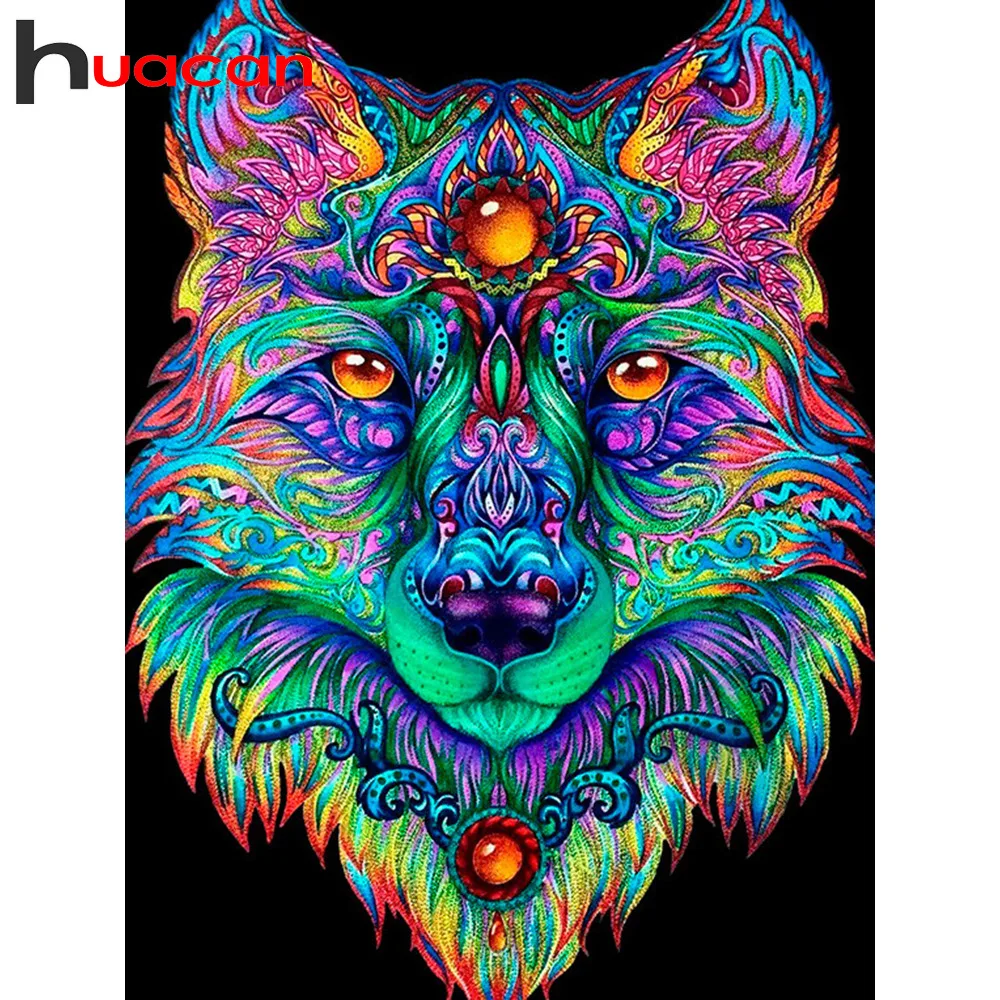 Алмазная живопись Huacan с квадратными/круглыми камнями бриллиантовая мозаика