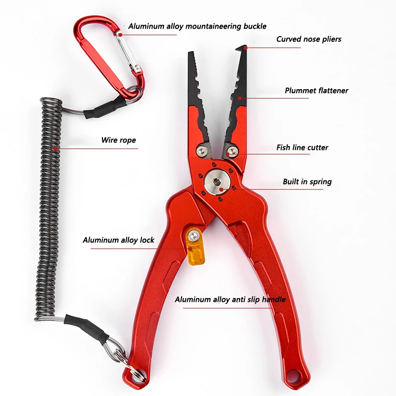 Fishing Pliers, Stainless Steel Fishing Tools, Split Ring Pliers