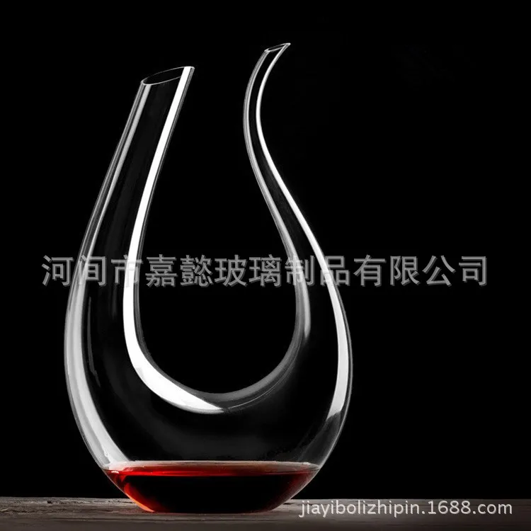 Wholesale Manufacturers Thick Large Size Wine Glass European Style Wine Decanter Top Grade Umei-Style U-Shaped Wine Decanter