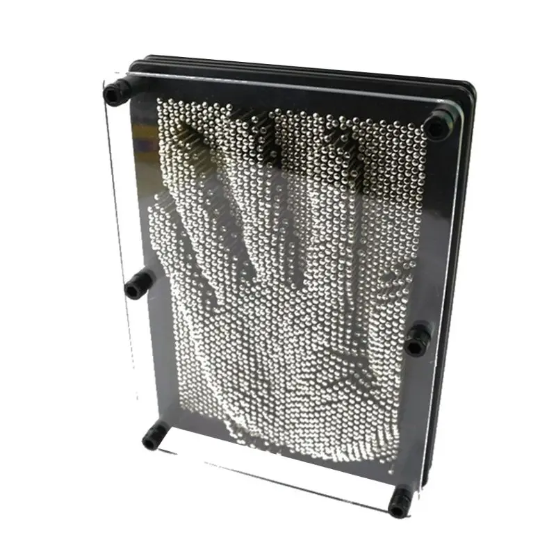 discounted  Plastic colorful desk toys funny game Pin art 3D clone shape pin art Shoumo needle child face palm 