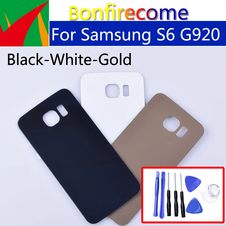 

S6 Battery Back Cover For Samsung Galaxy S6 G920 G920F G920A G920FD G920I Rear Housing Battery Door Case Replacement Parts