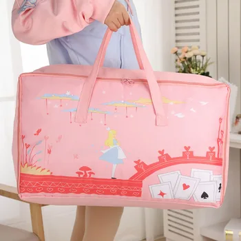 

Cartoon Storage Bag Childen Clothe Storage Kindergarten Quilt Bag Toy Organizer Travel Organizer Stuff Bag Alice Storage Package