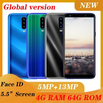 

F2 Pro smartphones 4GB RAM 64GB ROM 13MP 5.5" android mobile phones face ID unlocked quad core celulares Global version 3G WCDMA