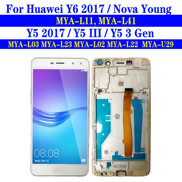 Y6 2017 LCD With Frame For Huawei Y5 2017 Y5 III Display Screen Touch  Digitizer Assembly MYA-L03 MYA-L23 MYA-L02 MYA-L22 MYA-L11 - AliExpress