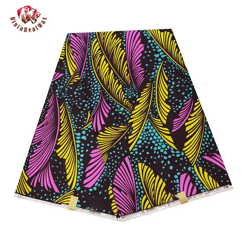 

Veritable Africa ankara fabric Guaranteed Real Dutch Fabric Bew Bintarealwax African Wax Prints fabric for Party Dress FP6309