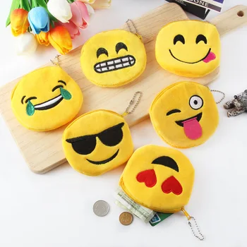 

2020 new expression bag creative cute plush student zero wallet fashion Korean coin storage bag portable key bag