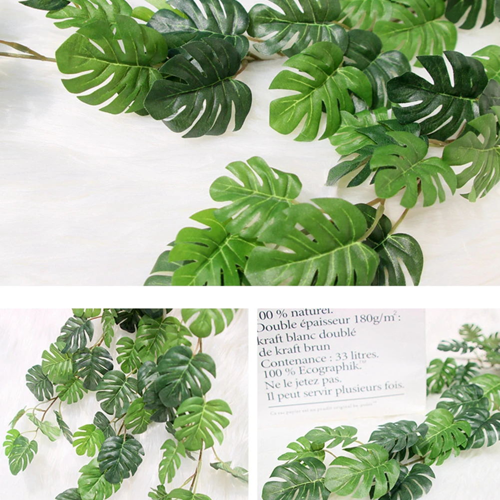 Party Home Turtle Leaf Rattan Vines Gift Prop Garden Decorative Fake Wedding Ornament DIY Simulation Shop Artificial Plant