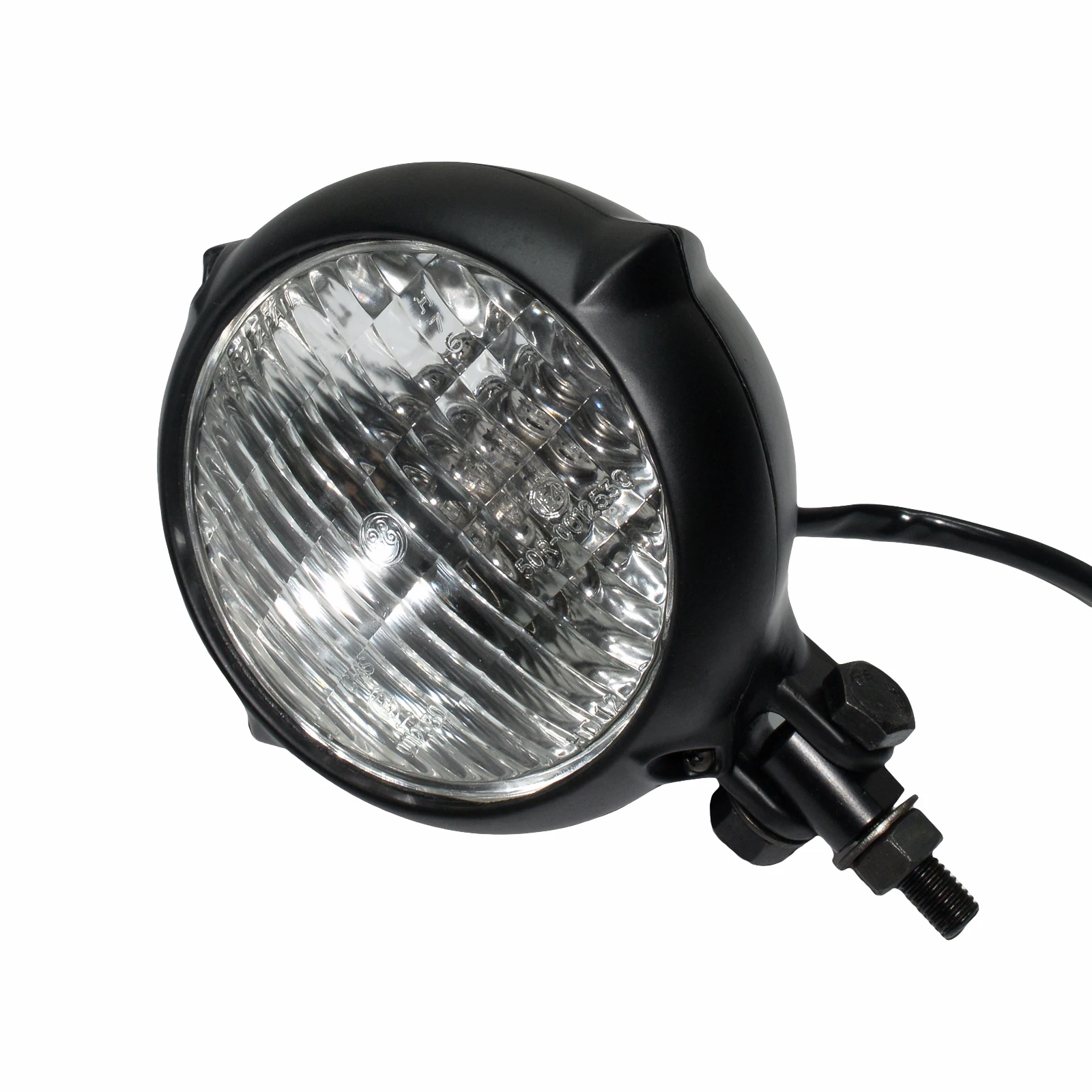 

4" Black Motorcycle Headlight Lamp for Cruiser Chopper Cafe Racer Bobber Custom