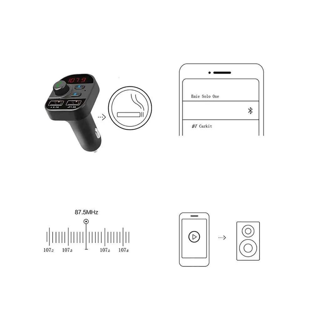 Мини Автомобильный телефон Handsfree телефон Музыка Аудио Адаптер приемников автоматическое подключение услуги динамик телефоны