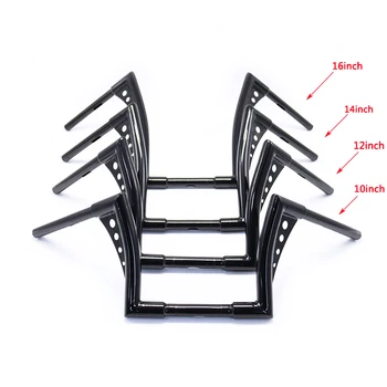 

Custom Motorcycle 10'' 12'' 14" 16" Rise Ape Hangers Handlebar For Harley Dyna FLHT FXST Softail FLSTF Sportster XL 883 1200