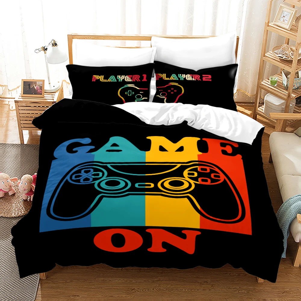 Gamepad Bedding Set 3D Print Popular Gamer For Bedroom Kids Video Games