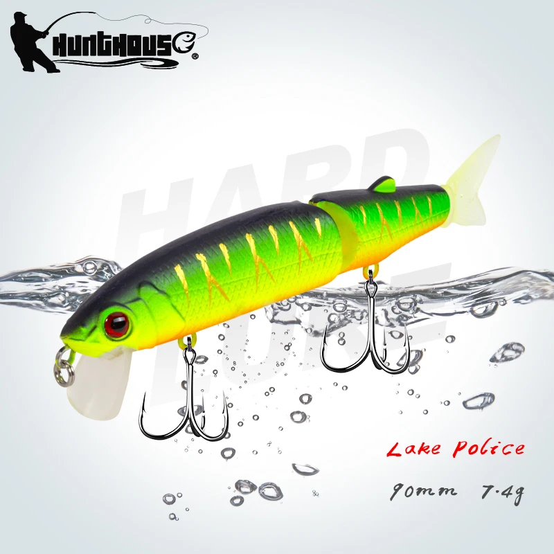 Рыболовная Приманка в виде гольяна Hunthouse шарнирная приманка с мягким хвостом 9 см