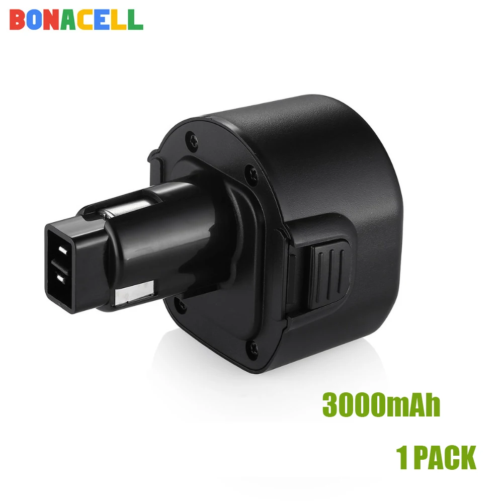 Bonacell 9,6 V 3500 мА/ч, PS120 батарея для BLACK&DECKER BTP1056 A9251 PS120 PS310 PS3350 CD9600 - Цвет: 3000mAh 1Pack