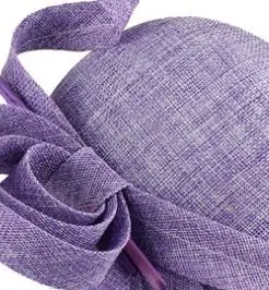 Элегантные винтажные новые заколки на шляпу для женщин и девушек, Свадебные шляпы, вечерние головные уборы, оригинальные аксессуары SYF74 - Цвет: light purple