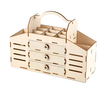 

DIY Wooden Parts Storage Rack RC Parts Tools Storage Rack Wood Color