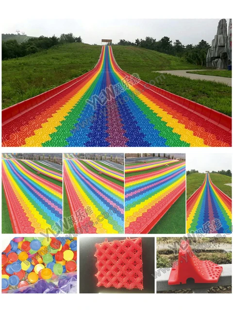 US $205.00 customized outdoor/indoor high fun play park center big slide dry skiing slide