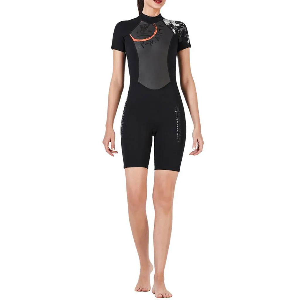 Women Shorty Wetsuit Premium Diving Jumpsuit Dive Suit Warm Jumpsuit Shorts Wetsuit Surfing Swimming Diving Suit for Diving 