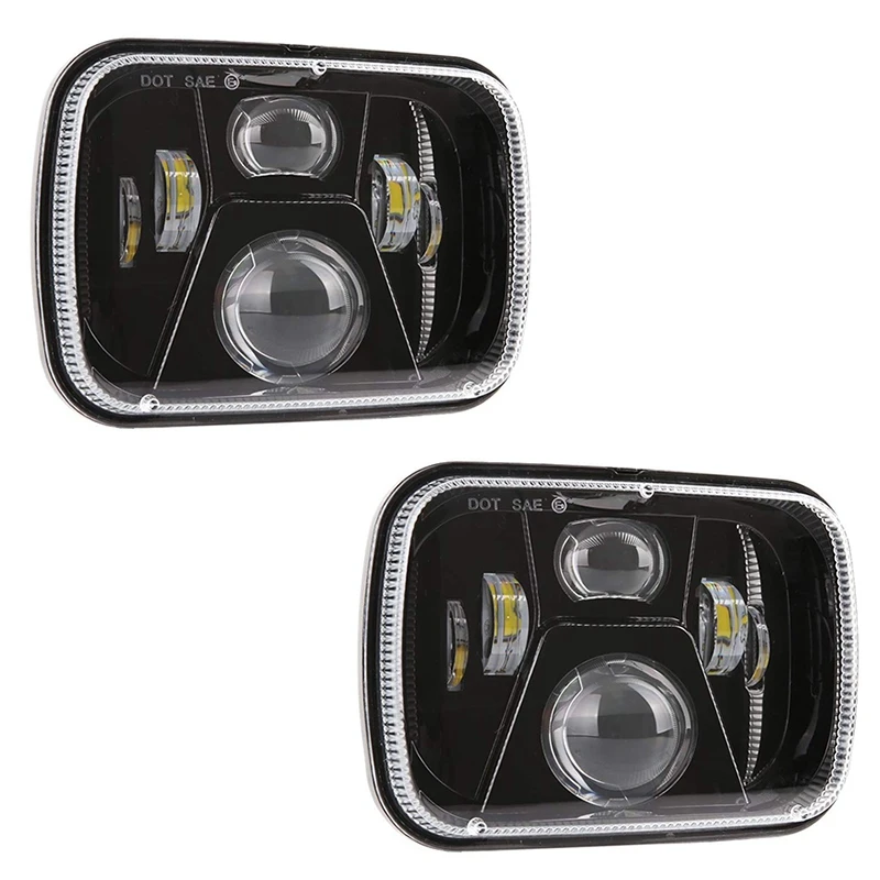 

5X7 Inch Led Headlights 7X6 Led Sealed Beam head light lamp with High Low Beam H6054 6054 Led Headlight for Jeep Wrangler YJ Che