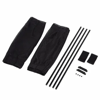 

2 X 50L with Elastic Stretchable Aluminum Rail Car Side Window Sunshade Curtain Auto Window Sun Visor Curtains for Car