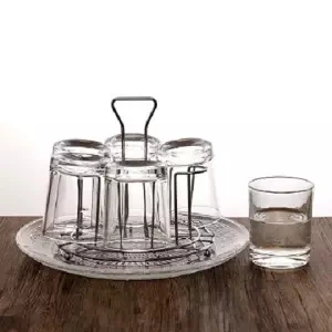 Бытовые утолщенные Термостойкие чашки, чашки, стеклянный набор, чашка для молока, сока, пивные кружки, плюс чашки, стеллажи, поднос, кофейные кружки, чайная кружка - Цвет: Set of 6 pieces