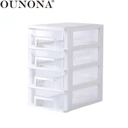OUNONA 4 слоя прозрачный Рабочий стол ящик тип ящик для хранения Мини органайзер для хранения косметики держатель для мелочей
