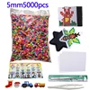5000pcs large 5mm Hama Beads (2 Template+3 Iron Paper+2 Tweezers)Mini Hama Fuse Beads Diy Kids Educational Toys Free shipping ► Photo 2/6