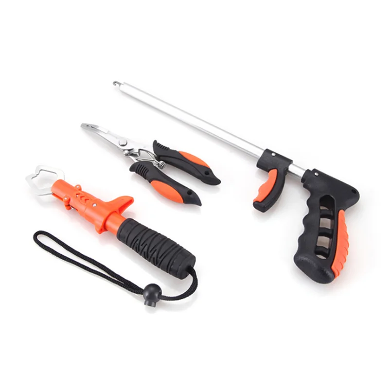 

High-quality 3 in 1 professional fishing tool set including fishing tongs, fish clip and hook remover field fishing tool set