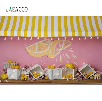 

Photo Background Baby Cartoon Lemon Booth Baby Love Birthday Party Fruit Wooden Box Portrait Photography Backdrop Photocall