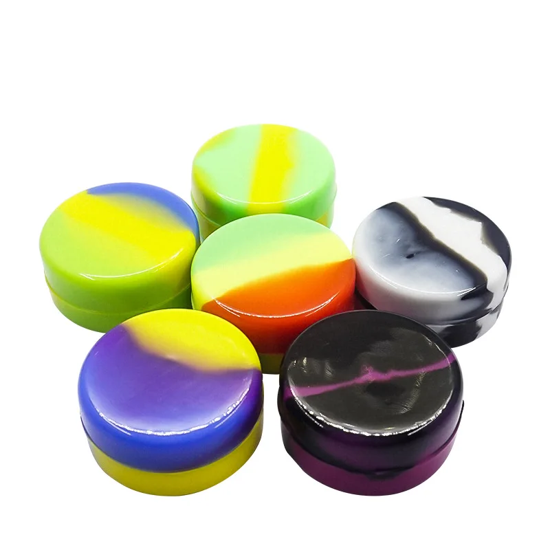 Silicone Empty Cosmetic Jar storage jar herb storage container honey storage container medicine storage container 3ml Mini Face Cream Lotion Cosmetic Travel Containers makeup sample bottle Wax Oil Storage Container