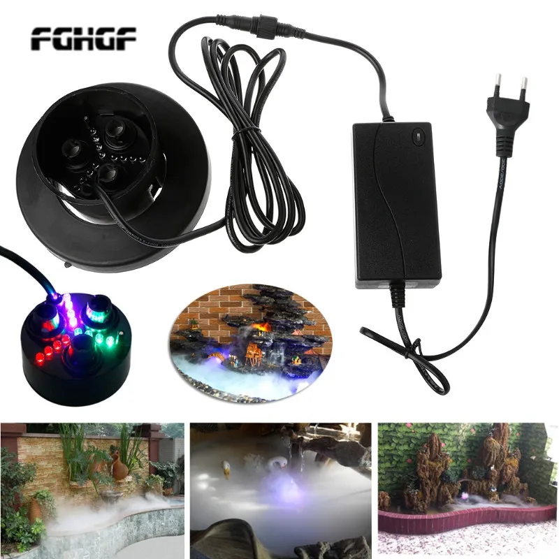 

FGHGF 3 Head Mist Maker Atomizer Ultrasonic Air Humidifier Fogger Nebulizer EU/US Plug for Dropshipping