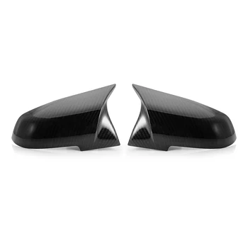 

2 pcs Rearview Mirror Cover Cap ABS Carbon Black for BMW Series 1 2 3 4 X M 220i 328i 420i F20 F21 F22 F23 F30 F32 F33 F36 X1