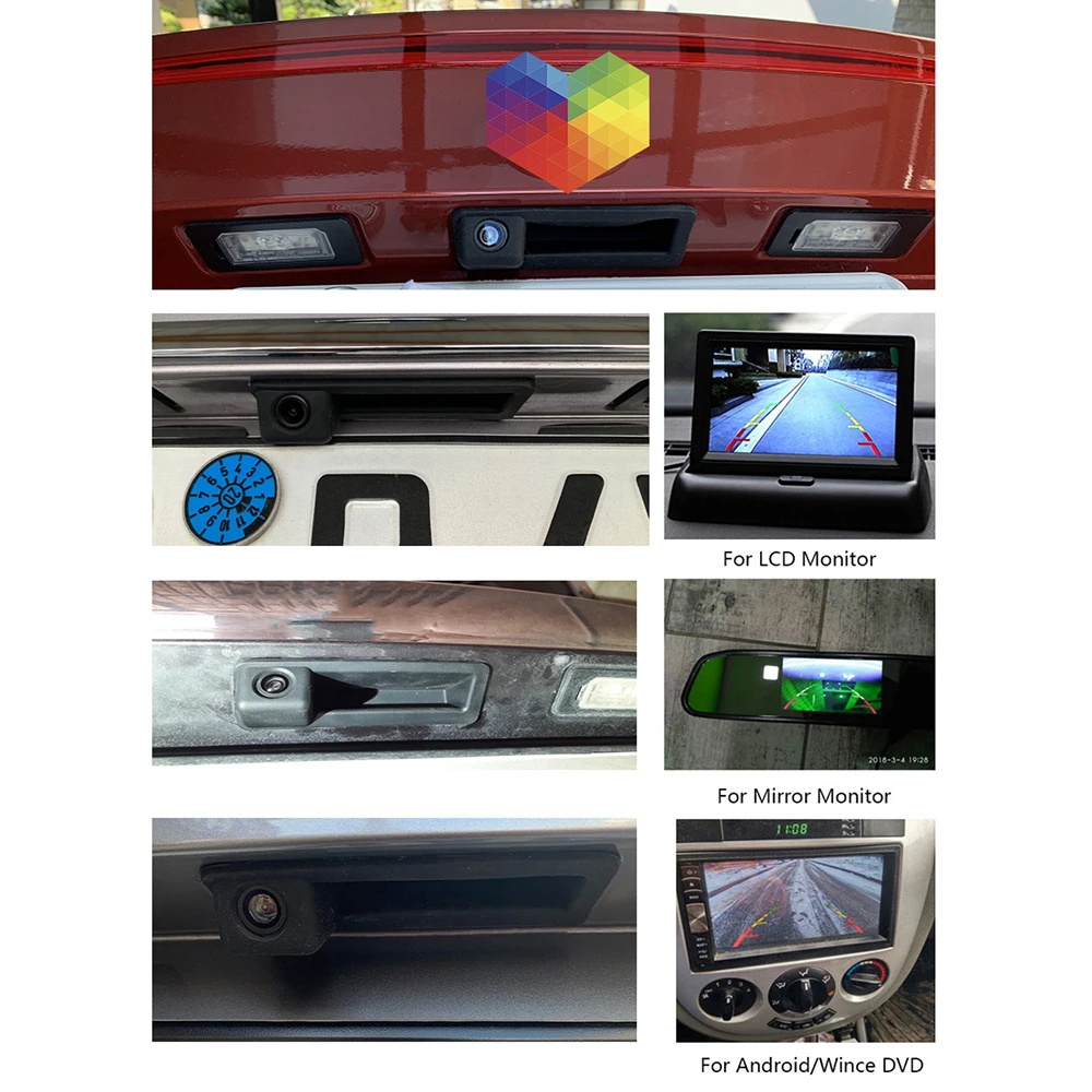 Проводная/беспроводная камера заднего вида для BMW E39 E60 E61 E70 E71 E72 E82 E88 E84 E90 E91 E92 E93 X1 X5