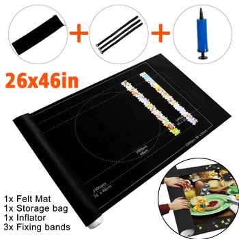 

Puzzles Mat Jigsaw Roll Felt Mat Play mat Puzzles Blanket For Up to 3000 Pieces Puzzle Accessories Portable Travel Storage bag