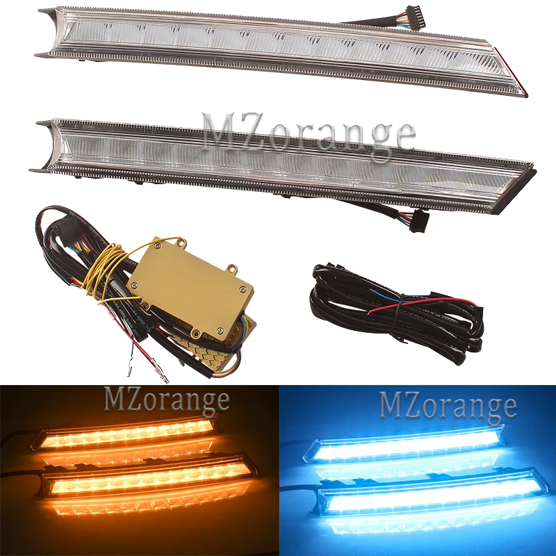 

2PCS LED Daytime Running Light For Mazda CX-5 3 Color 2017 2018 Flowing Turn Signal Relay ABS 12V DRL Fog Lamp Decoration