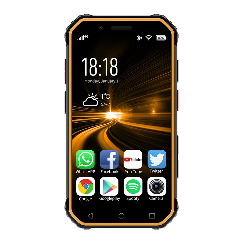 Водонепроницаемый ударопрочный мини-смартфон Soyes S10 3g 32G Android 6,0 MTK6737 1800mAh Мобильный телефон NFC для распознавания лица и отпечатков пальцев wifi - Цвет: yellow