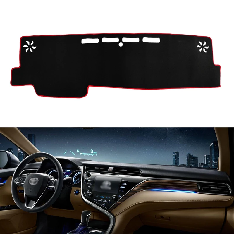 Приборной панели автомобиля охватывает коврик для Toyota Camry 2012 2013 LHD тени Подушка ковры ИНТЕРЬЕР АКСЕССУАР