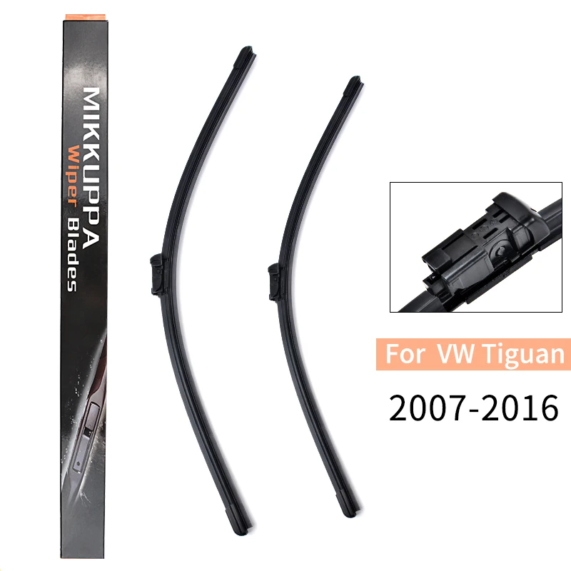 

Wiper Blades 24"+19" For VW Tiguan Fit Push Button Arms 2007 2008 2009 2010 2011 2012 2013-2016 Windshield Windscreen Car Wiper
