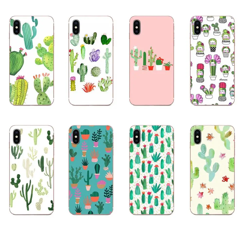 Cactus Flower TPU Cell Phone Cases For Samsung Galaxy Note 8 9 10 Pro S4 S5 S6 S7 S8 S9 S10 S11 S11E S20 Edge Plus Ultra | Мобильные