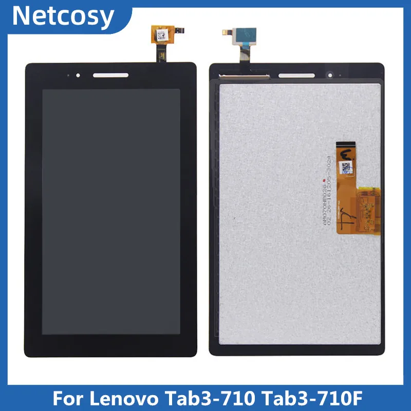 Черный ЖК-дисплей сенсорный экран дигитайзер сборка Замена для lenovo 710F 710 710L Tab 3 Tab3-710 Tab3-710F экран планшета