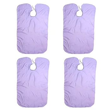 

4pcs Useful Hairdressing Cape Waterproof Haircut Cape Hair Cutting Cloak Haircut Gown Protection Supplies for Barber Shop (Rando