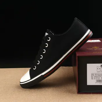 

New fashion Boys casual flats shoes Men lace up walking shoes canvas shoes Male solid Black White Red sneakers shoes 899