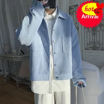 

men's casual 2020 fashion bomber black apricot red Blue loose coat, high quality exterior garment, New Limited blaser masculino